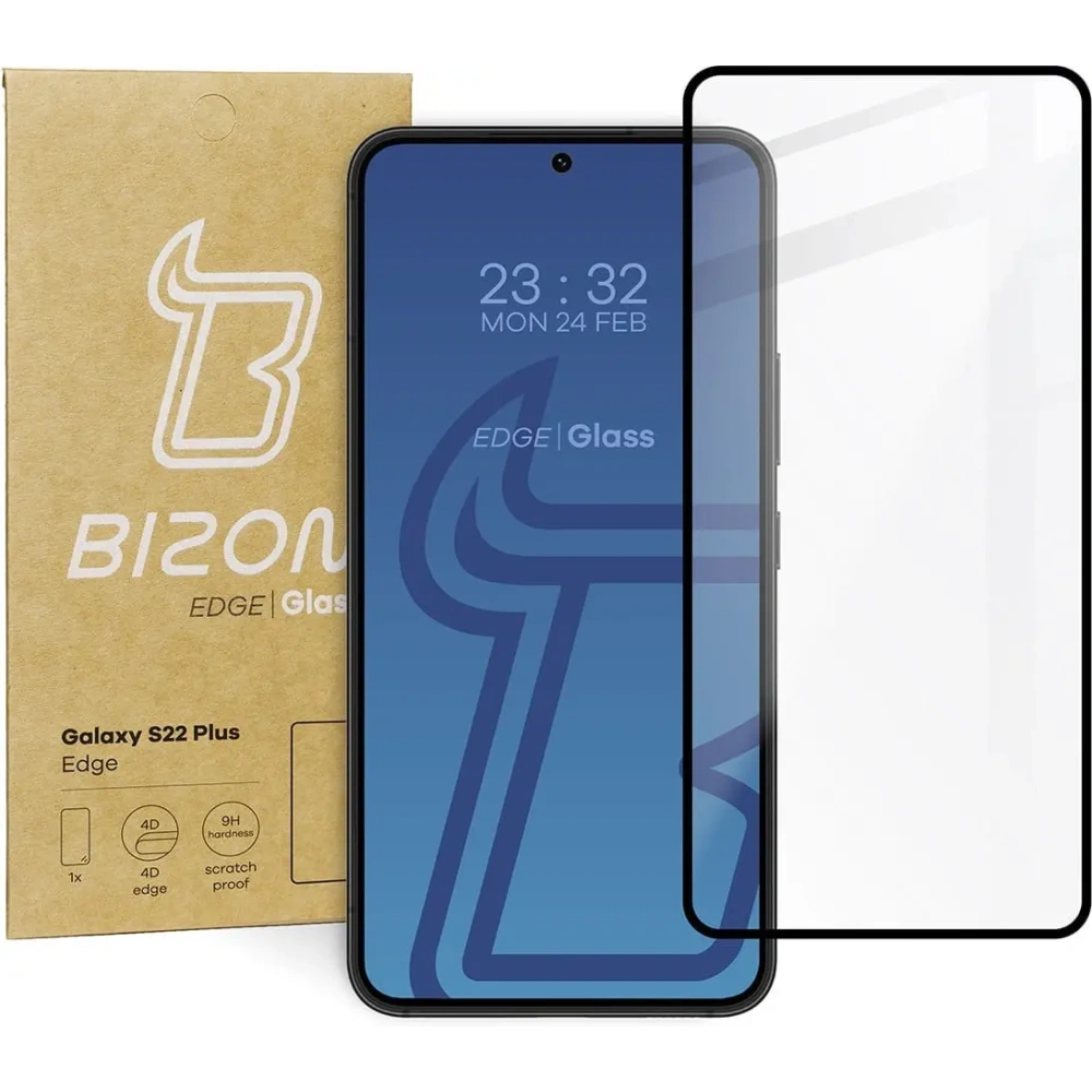 Hurtownia GSM - Szkło hartowane Bizon Glass Edge do Samsung Galaxy S22 Plus czarne - BIZ7797 - {ean13} - Hurt