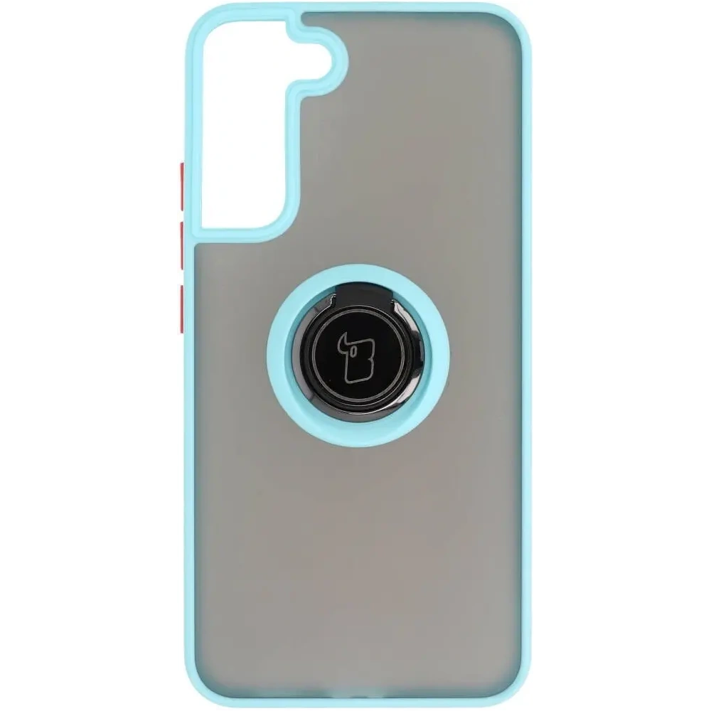 Hurtownia GSM - Bizon Case Hybrid Ring Samsung Galaxy S22 Plus fumuriu cu un cadru bleu deschis - BIZ7798 - {ean13} - Hurt