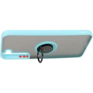 Hurtownia GSM - Etui z uchwytem na palec Bizon Case Hybrid Ring do Samsung Galaxy S22 Plus przydymione z jasnoniebieską ramką - BIZ7798 - {ean13} - Hurt