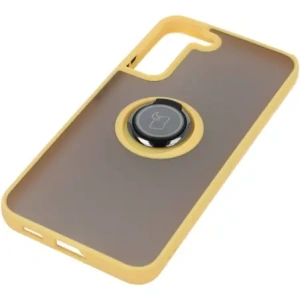 Wholesale Bizon Case Hybrid Ring Samsung Galaxy S22 Plus smoky with a yellow frame - BIZ7799 - {ean13} - Hurt