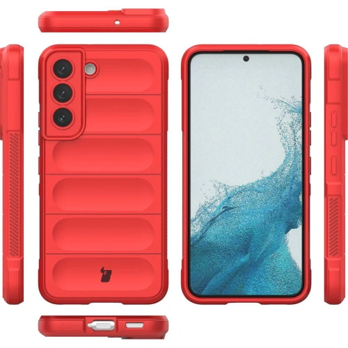 Pancerne etui Bizon Case Tur do Samsung Galaxy S22 Plus czerwone