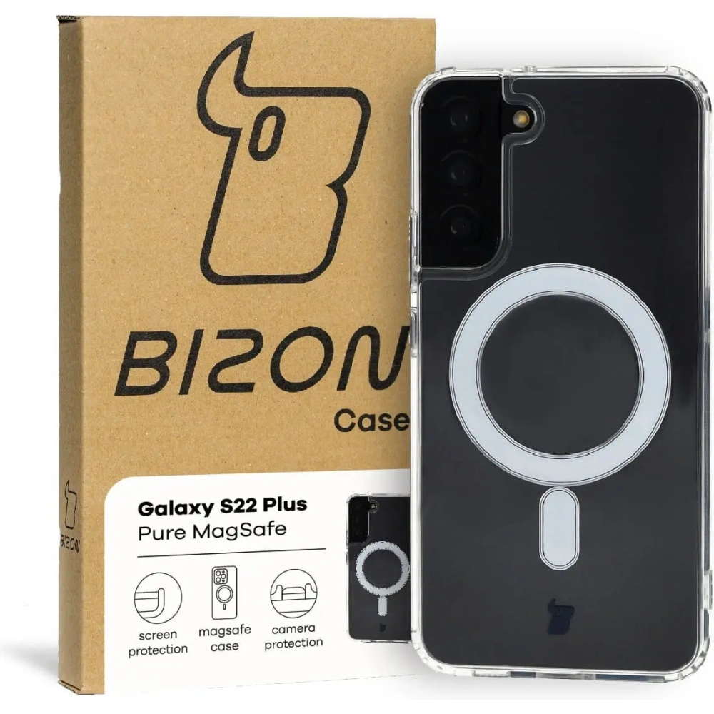 Hurtownia GSM - Etui Bizon Case Pure Magnetic do Samsung Galaxy S22 Plus przezroczyste - BIZ7801 - {ean13} - Hurt