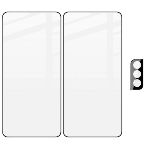 2x szkło hartowane Bizon Glass Edge + ochrona na obiektyw Samsung Galaxy S22 Plus