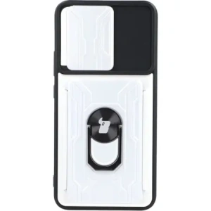 Hurtownia GSM - Etui Bizon Case Camshield Card Slot Ring do Samsung Galaxy S22 Plus białe - BIZ7807 - {ean13} - Hurt