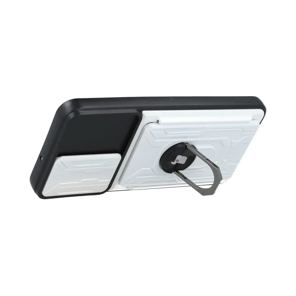 Hurtownia GSM - Bizon Case Camshield Kártyahely Gyűrű Samsung Galaxy S22 Plus fehér - BIZ7807 - {ean13} - Hurt