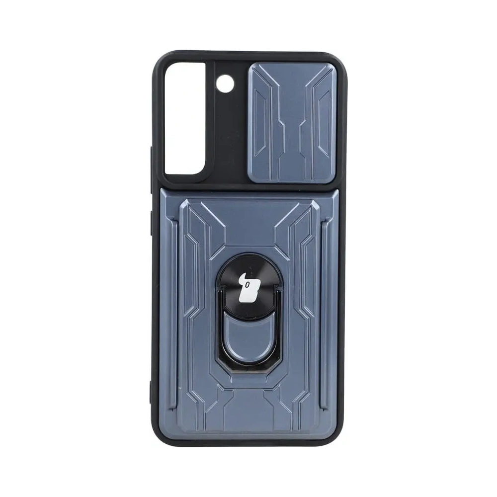 Hurtownia GSM - Bizon Case Camshield Kartensteckplatz Ring Samsung Galaxy S22 Plus grau - BIZ7808 - {ean13} - Hurt