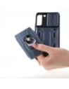 Hurtownia GSM - Etui Bizon Case Camshield Card Slot Ring do Samsung Galaxy S22 Plus szare - BIZ7808 - {ean13} - Hurt