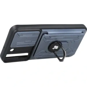Hurtownia GSM - Etui Bizon Case Camshield Card Slot Ring do Samsung Galaxy S22 Plus szare - BIZ7808 - {ean13} - Hurt
