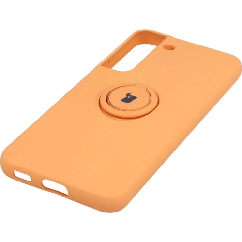 Etui Bizon Case Silicone Ring do Samsung Galaxy S22 Plus pomarańczowe
