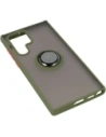 Wholesale Bizon Case Hybrid Ring Samsung Galaxy S22 Ultra smoky with a green frame - BIZ7812 - {ean13} - Hurt