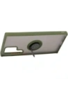Wholesale Bizon Case Hybrid Ring Samsung Galaxy S22 Ultra smoky with a green frame - BIZ7812 - {ean13} - Hurt