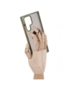 Wholesale Bizon Case Hybrid Ring Samsung Galaxy S22 Ultra smoky with a green frame - BIZ7812 - {ean13} - Hurt