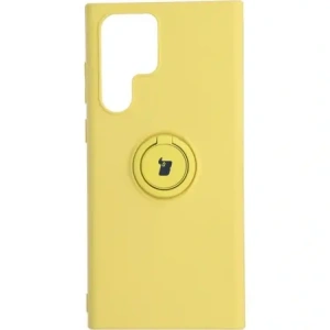 Hurtownia GSM - Bizon Case Szilikon Gyűrű Samsung Galaxy S22 Ultra sárga - BIZ7813 - {ean13} - Hurt