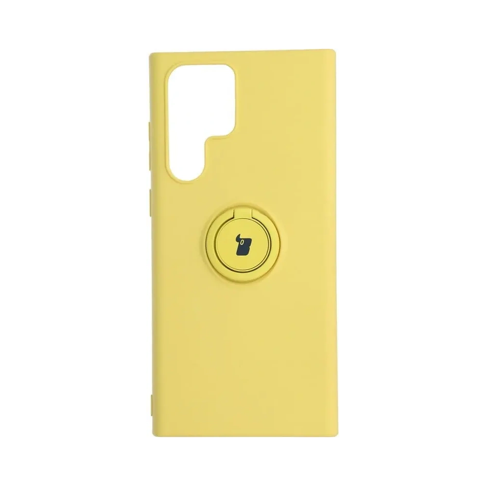 Hurtownia GSM - Bizon Case Szilikon Gyűrű Samsung Galaxy S22 Ultra sárga - BIZ7813 - {ean13} - Hurt