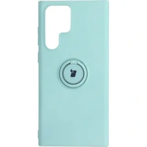 Hurtownia GSM - Etui Bizon Case Silicone Ring do Galaxy S22 Ultra, turkusowe - BIZ7814 - {ean13} - Hurt