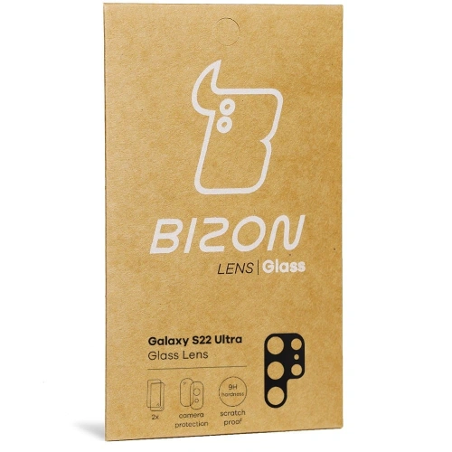 Szkło na aparat Bizon Glass Lens do Samsung Galaxy S22 Ultra [2 PACK]