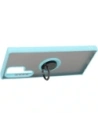 Wholesale Bizon Case Hybrid Ring Samsung Galaxy S22 Ultra smoky with a light blue frame - BIZ7816 - {ean13} - Hurt