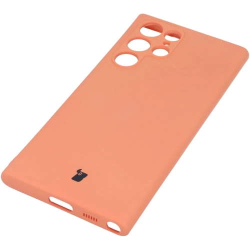 Etui Bizon Case Silicone do Samsung Galaxy S22 Ultra pomarańczowe