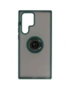 Wholesale Bizon Case Hybrid Ring Samsung Galaxy S22 Ultra smoky with a dark green frame - BIZ1642 - {ean13} - Hurt