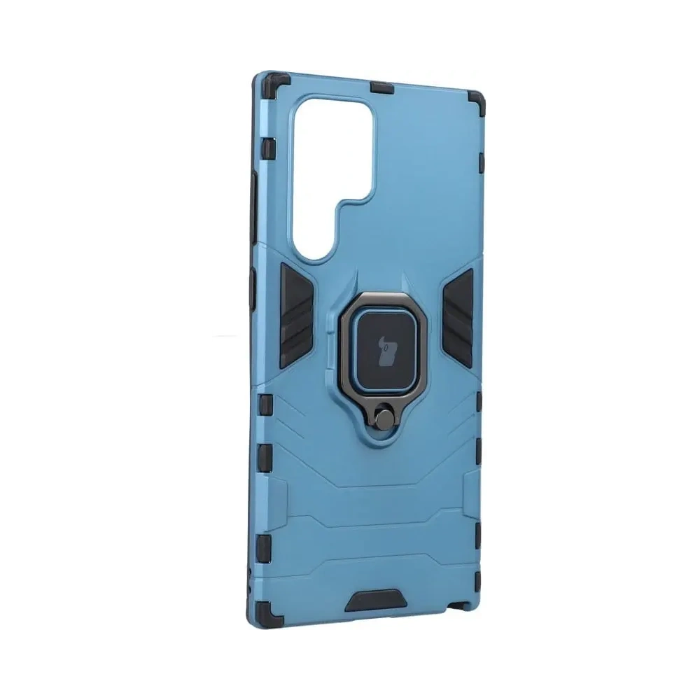 Wholesale Bizon Case Armor Ring Samsung Galaxy S22 Ultra blue - BIZ7818 - {ean13} - Hurt