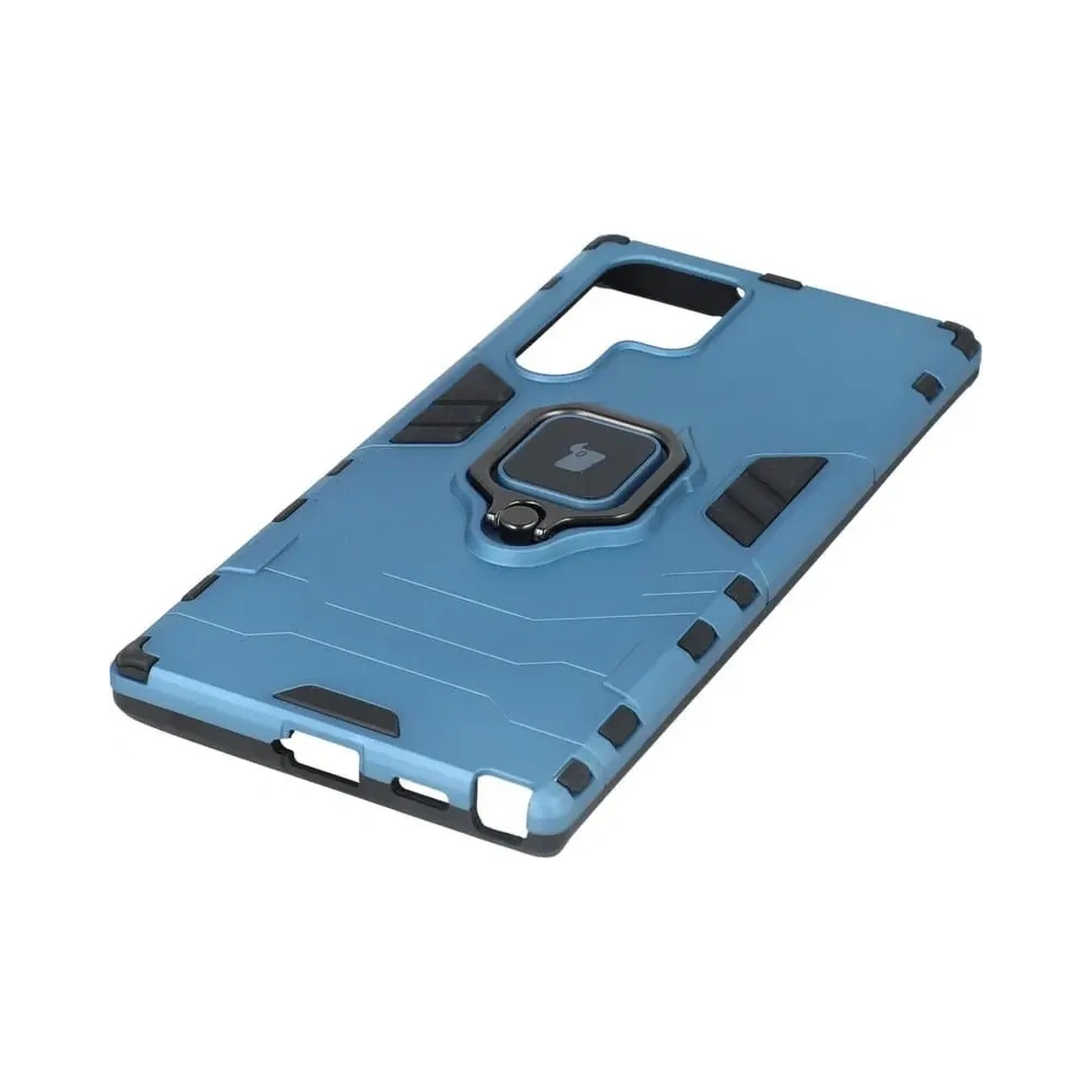 Wholesale Bizon Case Armor Ring Samsung Galaxy S22 Ultra blue - BIZ7818 - {ean13} - Hurt