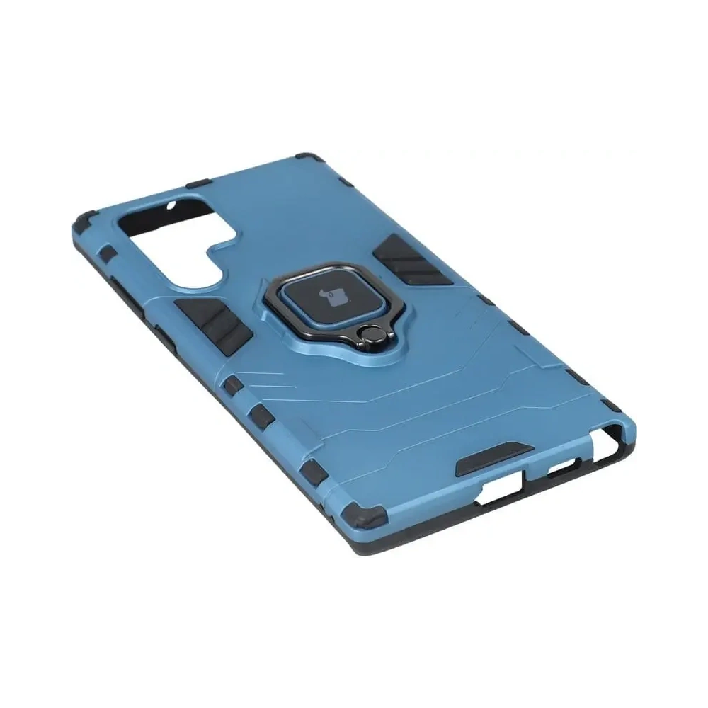 Wholesale Bizon Case Armor Ring Samsung Galaxy S22 Ultra blue - BIZ7818 - {ean13} - Hurt