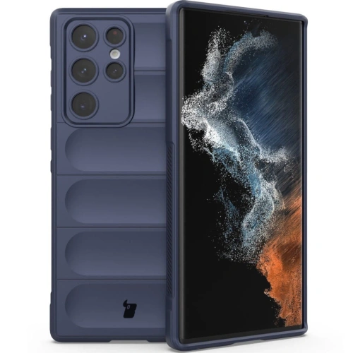 Pancerne etui Bizon Case Tur do Samsung Galaxy S22 Ultra granatowe