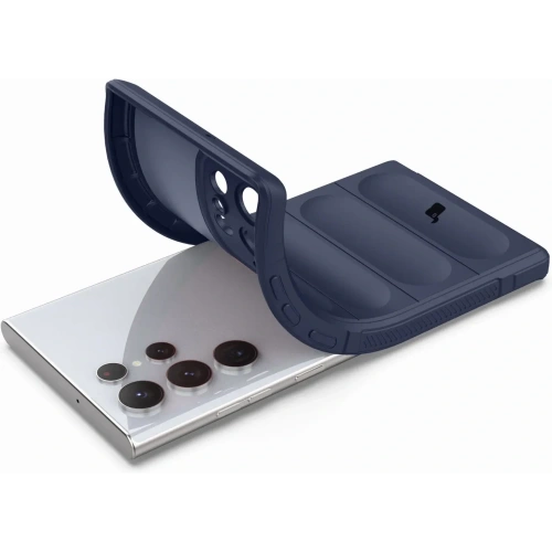 Pancerne etui Bizon Case Tur do Samsung Galaxy S22 Ultra granatowe