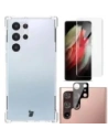 Wholesale Bizon Case Clear Pack case + 2x screen film + lens protector Samsung Galaxy S22 Ultra clear - BIZ1648 - {ean13} - Hurt