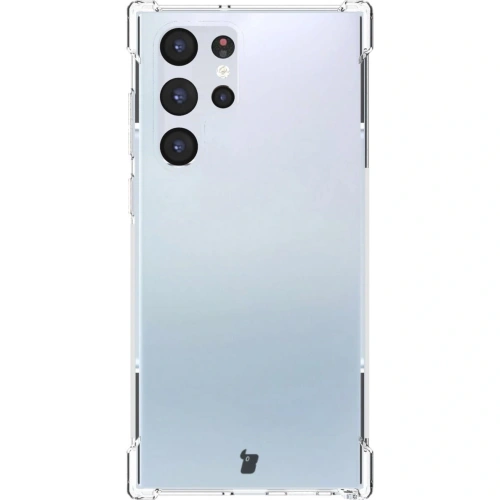 Etui + 2x folia + obiektyw Bizon Case Clear Pack do Samsung Galaxy S22 Ultra przezroczyste