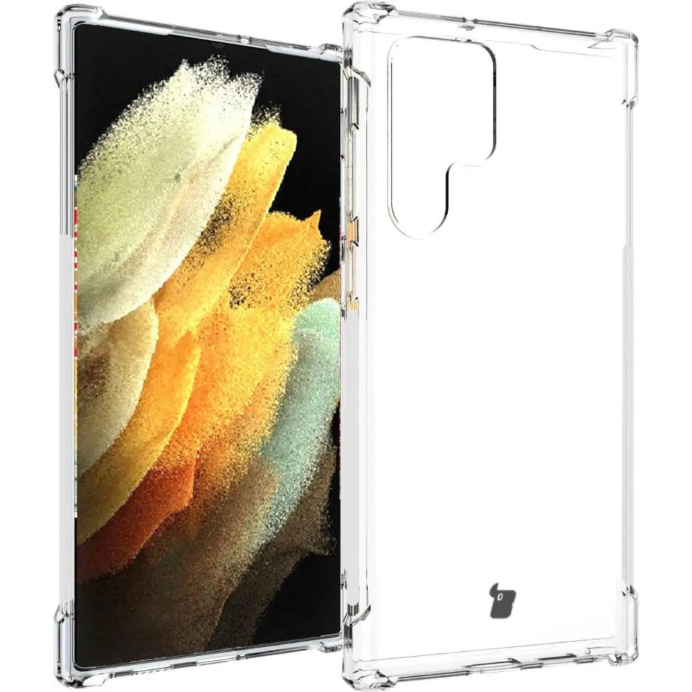 Wholesale Bizon Case Clear Pack case + 2x screen film + lens protector Samsung Galaxy S22 Ultra clear - BIZ1648 - {ean13} - Hurt