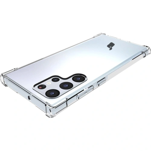 Etui + 2x folia + obiektyw Bizon Case Clear Pack do Samsung Galaxy S22 Ultra przezroczyste