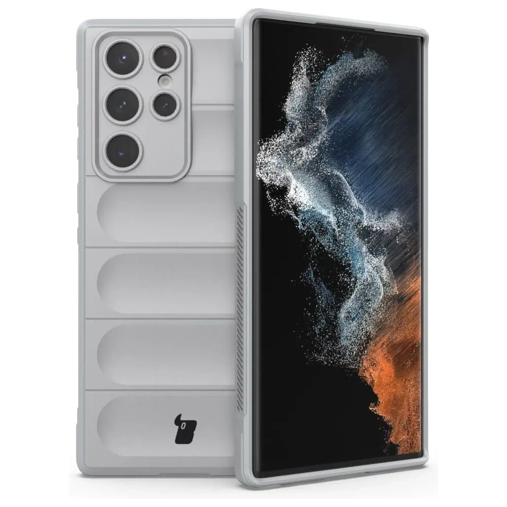 Hurtownia GSM - Pancerne etui Bizon Case Tur do Galaxy S22 Ultra, jasnoszare - BIZ7821 - {ean13} - Hurt
