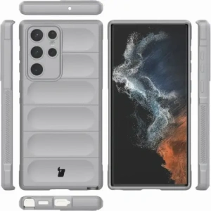 Hurtownia GSM - Pancerne etui Bizon Case Tur do Galaxy S22 Ultra, jasnoszare - BIZ7821 - {ean13} - Hurt