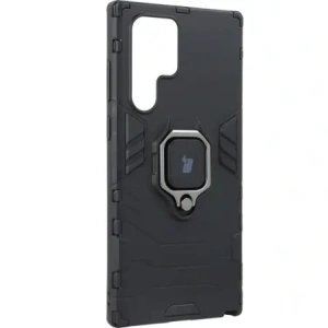 Hurtownia GSM - Etui Bizon Case Armor Ring do Galaxy S22 Ultra, czarne - BIZ7822 - {ean13} - Hurt