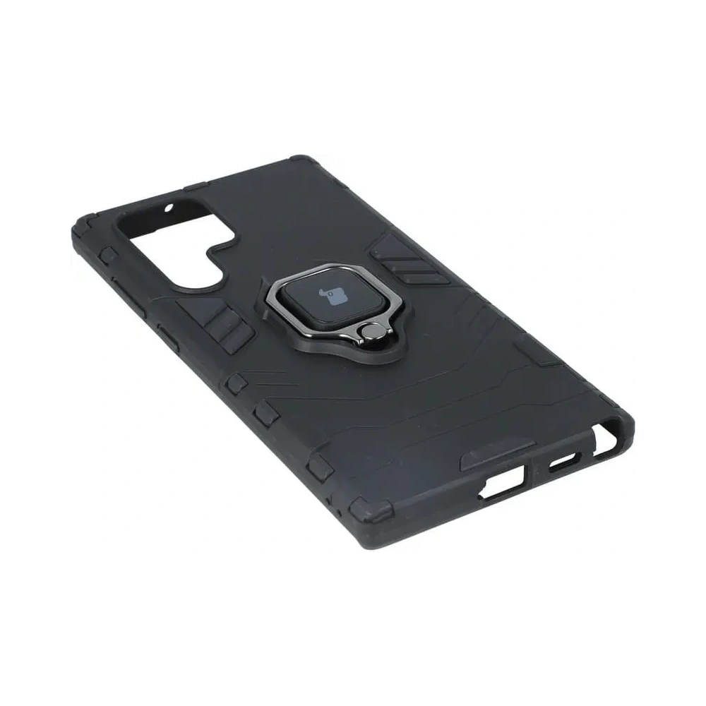 Hurtownia GSM - Etui Bizon Case Armor Ring do Galaxy S22 Ultra, czarne - BIZ7822 - {ean13} - Hurt