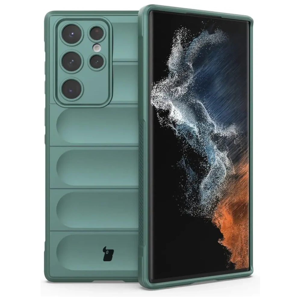 Hurtownia GSM - Pancerne etui Bizon Case Tur do Galaxy S22 Ultra, ciemnozielone - BIZ7824 - {ean13} - Hurt