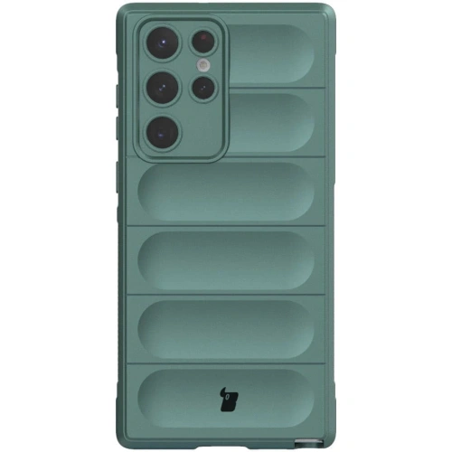 Pancerne etui Bizon Case Tur do Samsung Galaxy S22 Ultra ciemnozielone