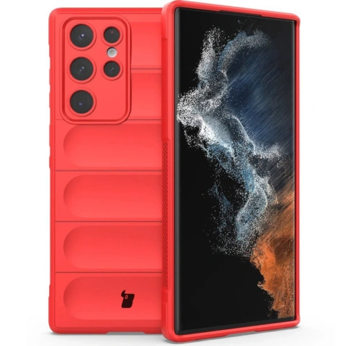 Pancerne etui Bizon Case Tur do Samsung Galaxy S22 Ultra czerwone