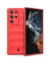 Pancerne etui Bizon Case Tur do Galaxy S22 Ultra, czerwone