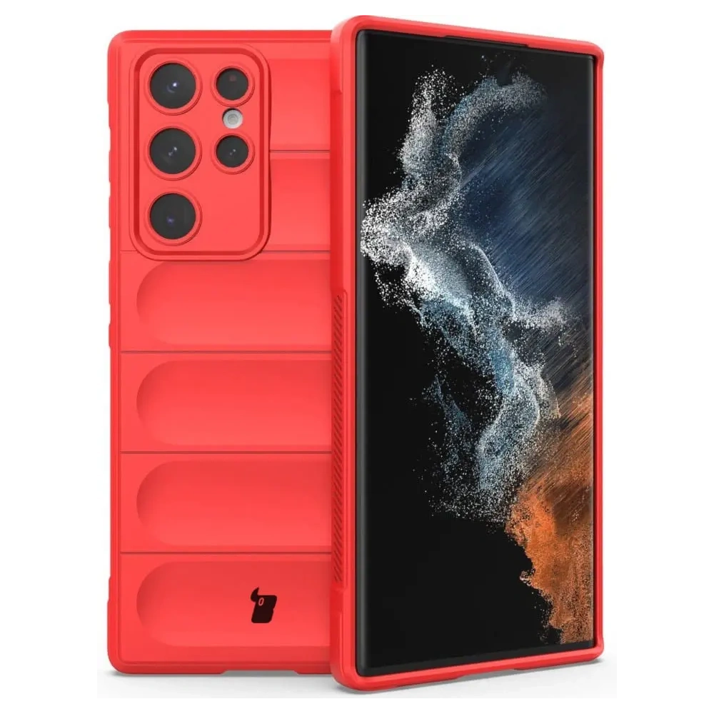 Hurtownia GSM - Pancerne etui Bizon Case Tur do Galaxy S22 Ultra, czerwone - BIZ7825 - {ean13} - Hurt