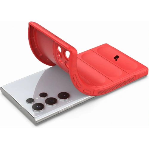 Pancerne etui Bizon Case Tur do Samsung Galaxy S22 Ultra czerwone