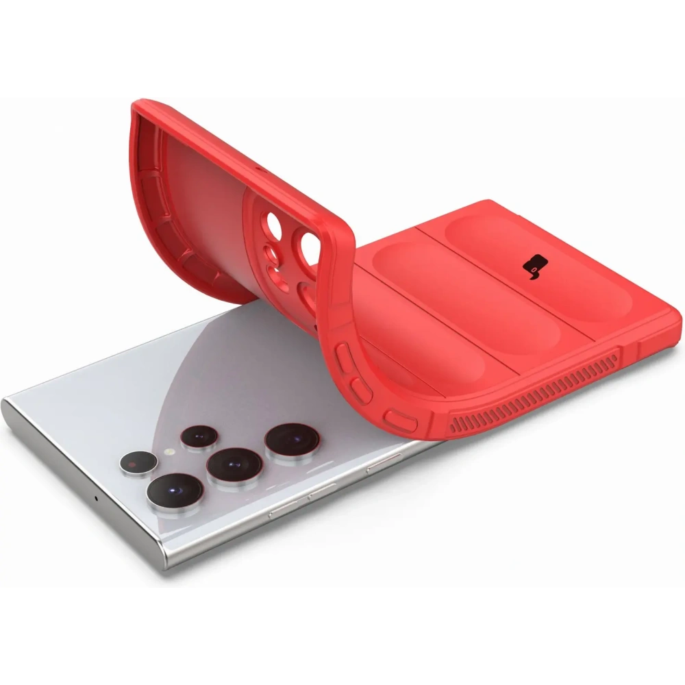 Hurtownia GSM - Pancerne etui Bizon Case Tur do Galaxy S22 Ultra, czerwone - BIZ7825 - {ean13} - Hurt