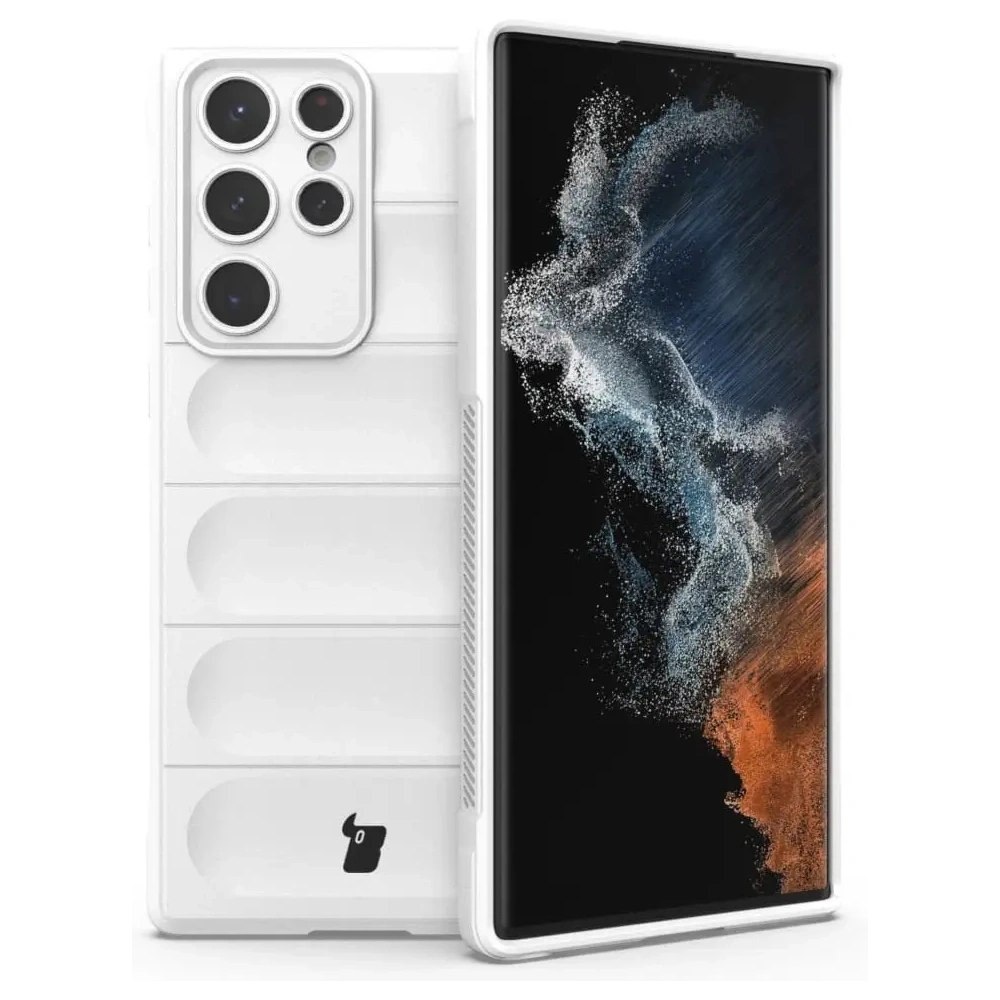 Hurtownia GSM - Pancerne etui Bizon Case Tur do Galaxy S22 Ultra, białe - BIZ7826 - {ean13} - Hurt