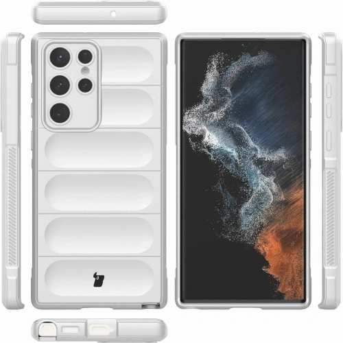 Pancerne etui Bizon Case Tur do Samsung Galaxy S22 Ultra białe