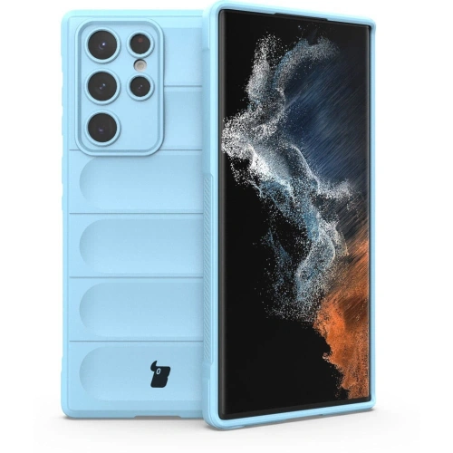 Pancerne etui Bizon Case Tur do Samsung Galaxy S22 Ultra jasnoniebieskie