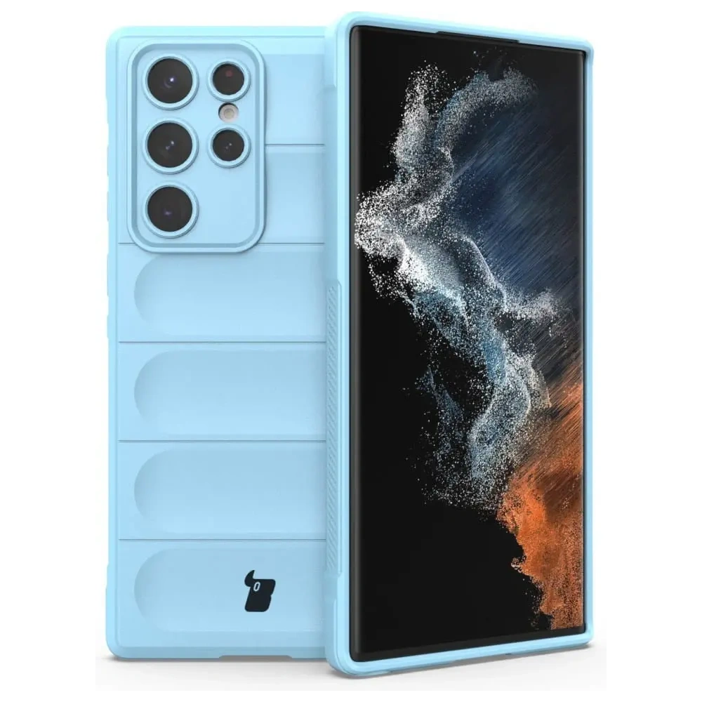 Hurtownia GSM - Pancerne etui Bizon Case Tur do Galaxy S22 Ultra, jasnoniebieskie - BIZ7827 - {ean13} - Hurt