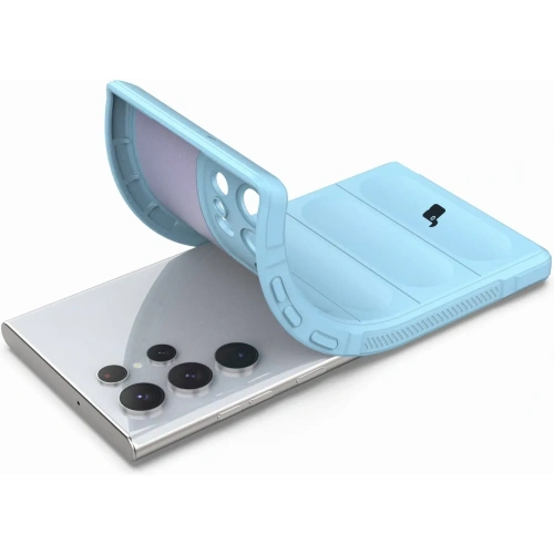 Pancerne etui Bizon Case Tur do Samsung Galaxy S22 Ultra jasnoniebieskie