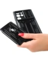 Hurtownia GSM - Etui Bizon Case Camshield Card Slot Ring do Galaxy S22 Ultra, czarne - BIZ7830 - {ean13} - Hurt