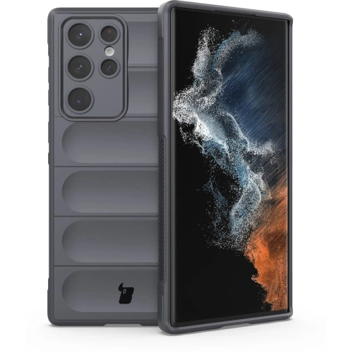 Pancerne etui Bizon Case Tur do Samsung Galaxy S22 Ultra szare